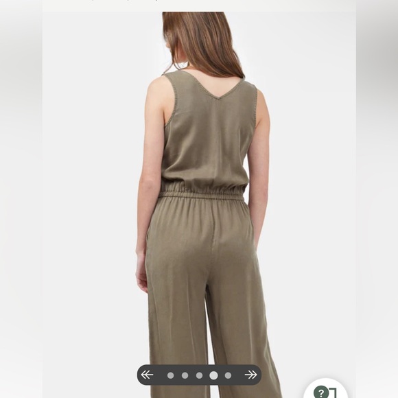 Tentree Blakely Jumpsuit - Olive Lightweight Tencel - Picture 4 of 15